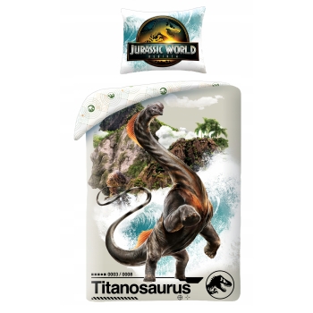 Pościel dziecięca Jurassic World 140 x 200 cm Halantex Mikrofibra dinozaur