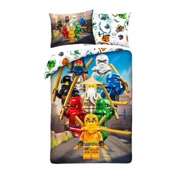 Pościel dziecięca LEGO NINJAGO 140 x 200 cm Halantex 100% bawełna ninjago