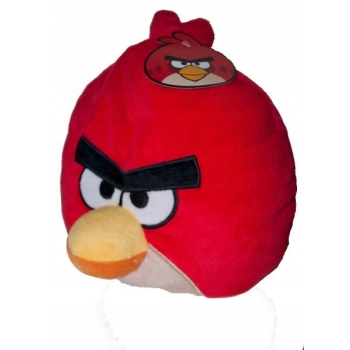 Poduszka KSZTAŁTKA , maskotka Angry Birds 25 x 25 cm RED