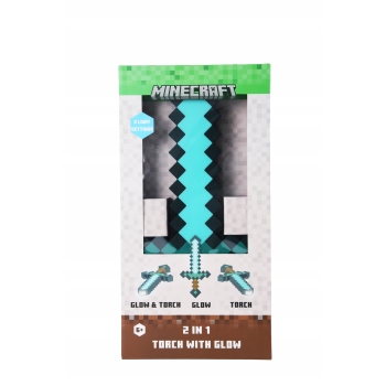 Latarka / lampka nocna Minecraft Diamentowy Miecz 3D 40 cm Halantex