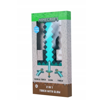 Latarka / lampka nocna Minecraft Diamentowy Miecz 3D 40 cm Halantex