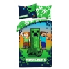Pościel dziecięca Minecraft 140 x 200 cm Halantex Steve Creeper Mikrofibra