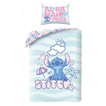 Pościel dziecięca Lilo i Stitch 140x200 Halantex 100% bawełna Disney Sticz