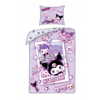 Pościel dziecięca Hello Kitty Kuromi 140 x 200 cm Halantex Mikrofibra kot