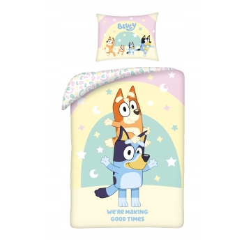 Pościel dziecięca Bluey 160 x 200 cm Halantex 100% bawełna Bingo pieski