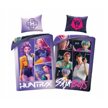 Pościel dziecięca K-POP Demon Hunters 140 x 200 cm Halantex mikrofibra