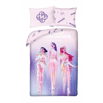 Pościel dziecięca K-POP Demon Hunters 140 x 200 Halantex 100% bawełna
