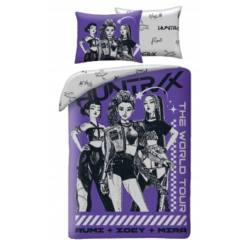 Pościel dziecięca K-POP Demon Hunters 140 x 200 Halantex 100% bawełna