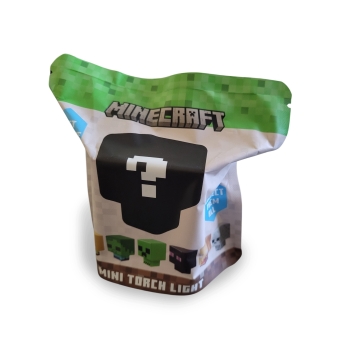 MINI Lampka nocna z latarka niespodzianka 2w1 MINECRAF, creeper, steve,