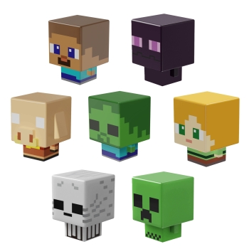 MINI Lampka nocna z latarka niespodzianka 2w1 MINECRAF, creeper, steve,