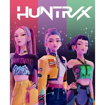 Kocyk dziecięcy K-POP Demon Hunters 130 x 160cm Halantex Huntrix Rumi Mira