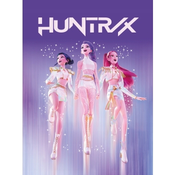 Kocyk dziecięcy K-POP Demon Hunters 130 x 160cm Halantex Huntrix Rumi Mira