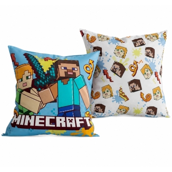 Poduszka dekoracyjna Minecraft 40 x 40 cm Halantex jasiek stev alex