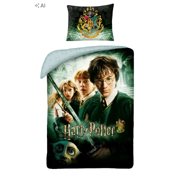 Pościel dziecięca HARRY POTTER 140 x 200 cm Halantex 100% bawełna